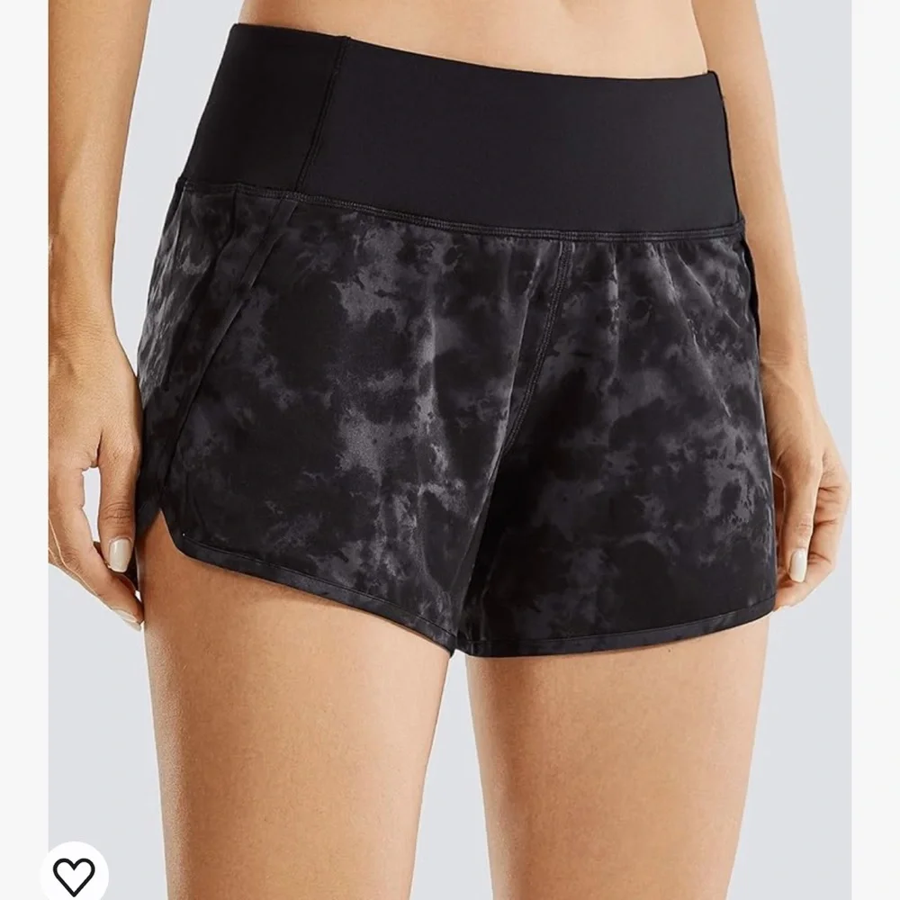 CRZ YOGA High Waisted Running Shorts New Size Large